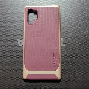 Burgundy Spigen Note 10+ Phone Case